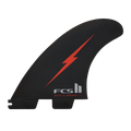 FCS II Nathan Florence PC Tri Fin Set-Red Bolt-Large