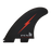 FCS II Nathan Florence PC Tri Fin Set-Red Bolt-Large