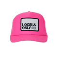 Local Beach Locals Only II Patch Trucker Hat-Neon Pink