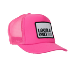 Local Beach Locals Only II Patch Trucker Hat-Neon Pink