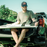 FCS II Nathan Florence PC Tri Fin Set-Red Bolt-Large
