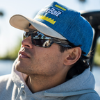 Bajio Nato Sunglasses-Black Matte/Blue Mirror Glass