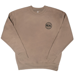 REAL Outer Banks Map Sweatshirt-Latte