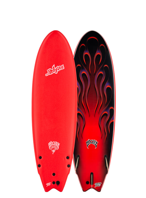 Catch Surf Odysea X Lost RNF 6'5" Surfboard-Red