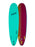 Actual Board: Odysea Log Soft Top 7'6"-Turquoise/Checkers — 78L