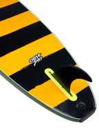 Odysea Plank Single Fin Soft Top 7'6"-Military Green/Stripes