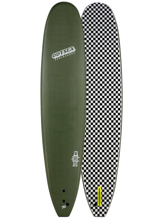 Actual Board: Catch Surf Odysea Plank Single Fin 9'0"-Military Green 24 — 98L