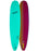 Actual Board: Odysea Plank Single Fin Soft Top 9'0"-Turquoise/Checkers — 98L