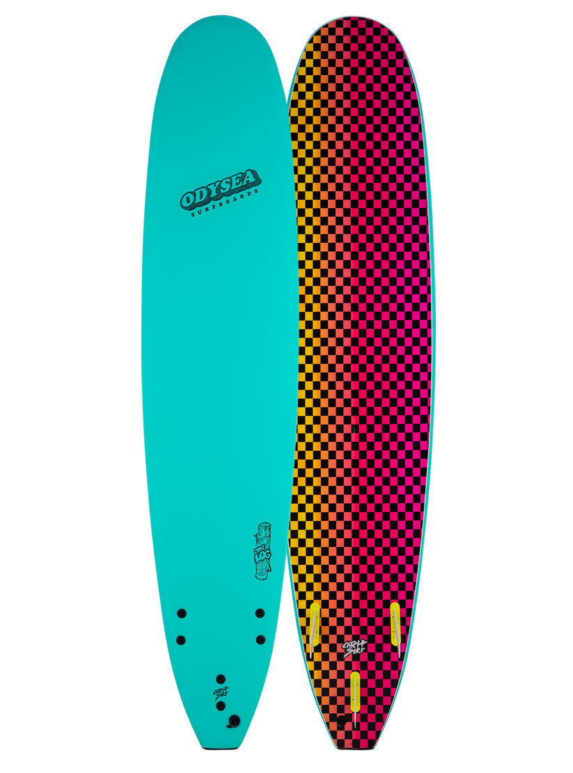 Odysea Log Soft Top 9'0"-Turquoise/Checkers