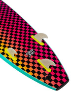 Odysea Log Soft Top 9'0"-Turquoise/Checkers