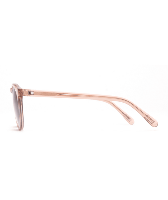 Otis Omar Sunglasses-Crystal Blush Smokey/Blue Polar