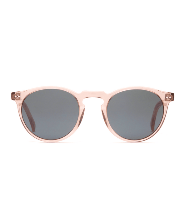 Otis Omar Sunglasses-Crystal Blush Smokey/Blue Polar