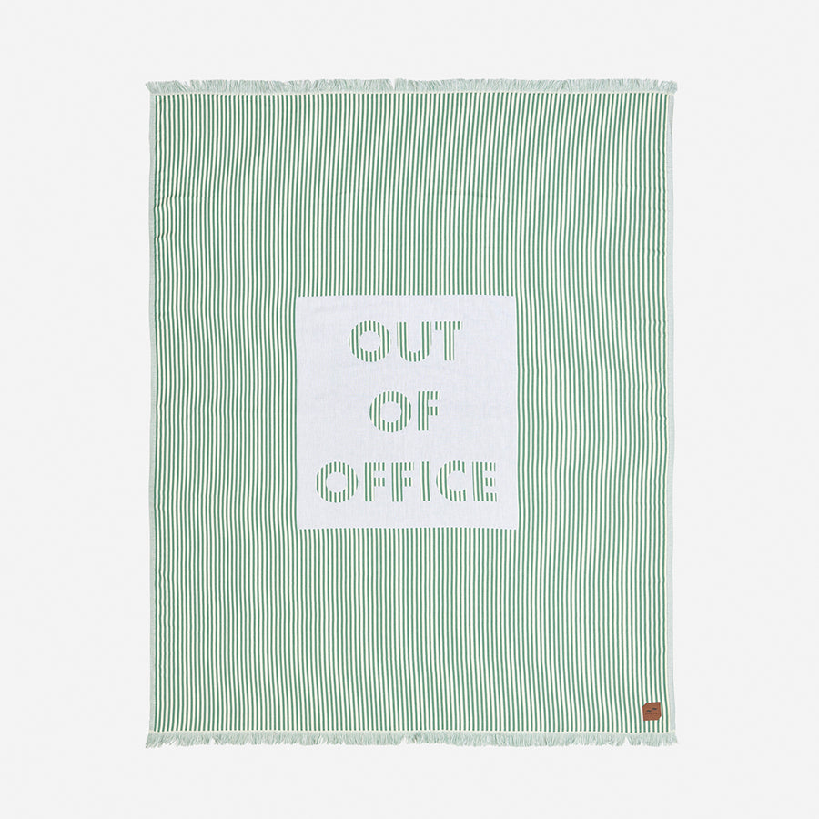 Slowtide Out Of Office Lightweight Throw Blanket-Kale