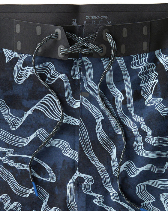 Outerknown x KS Apex Evolution 19 Boardshorts-Indigo Zen Garden