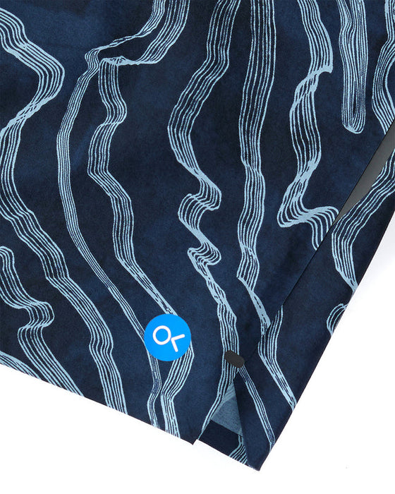 Outerknown x KS Apex Evolution 19 Boardshorts-Indigo Zen Garden