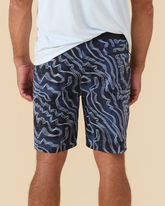 Outerknown x KS Apex Evolution 19 Boardshorts-Indigo Zen Garden