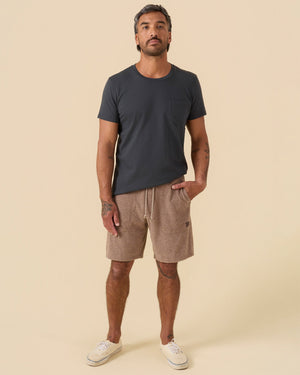 Outerknown Hightide Sweat Shorts-Heather Coconut— Alternate View