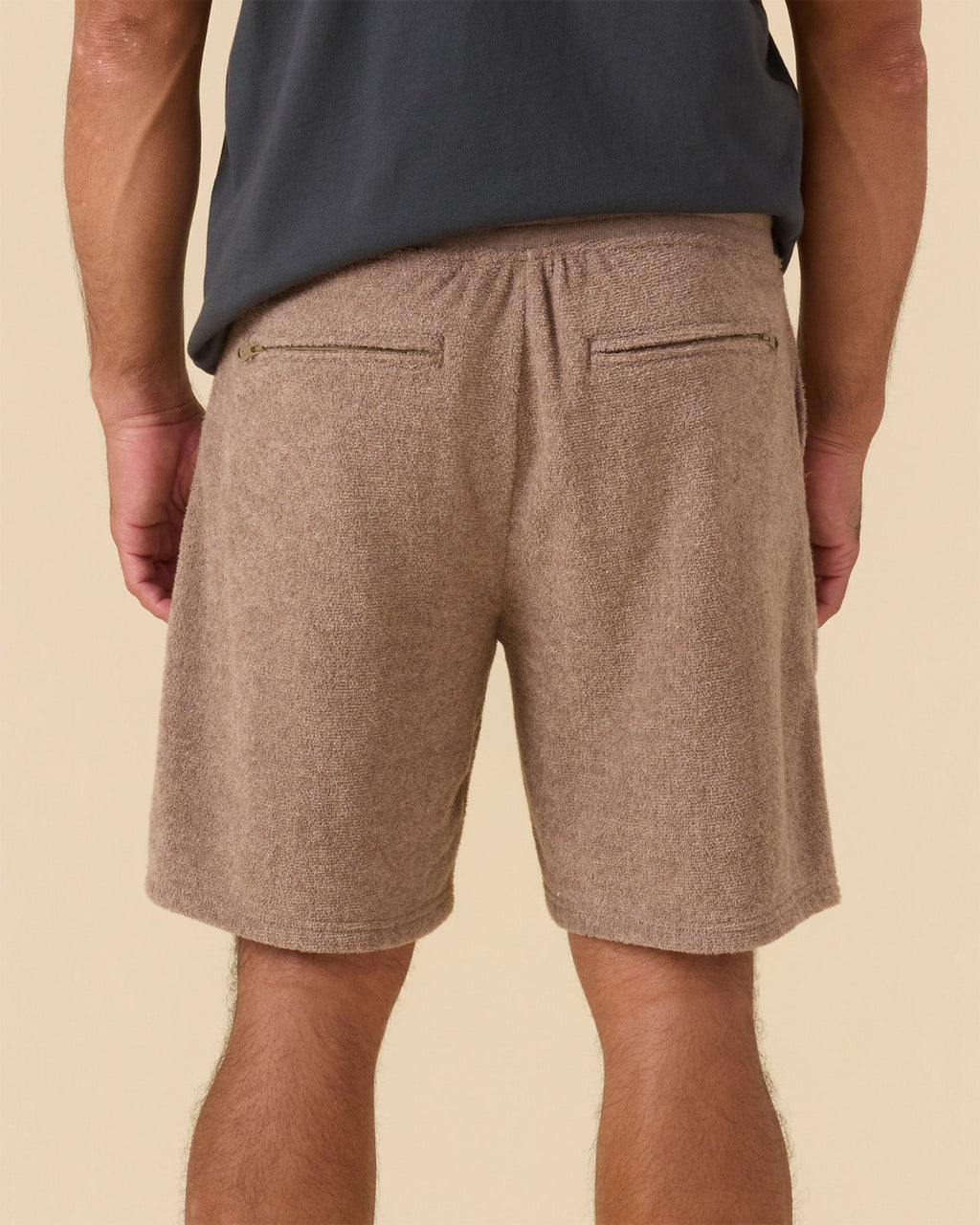 Outerknown Hightide Sweat Shorts-Heather Coconut