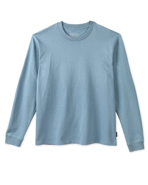 Outerknown The Big Heavy L/S Tee-Meadow Blue
