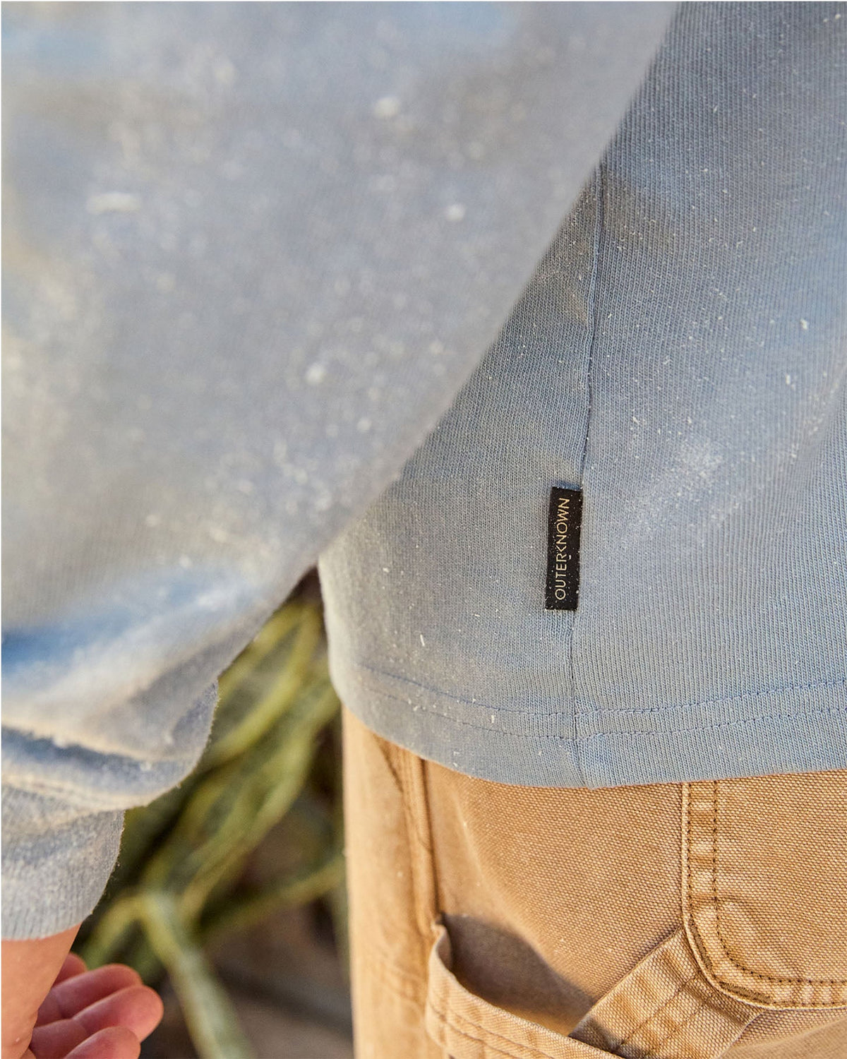 Outerknown The Big Heavy L/S Tee-Meadow Blue