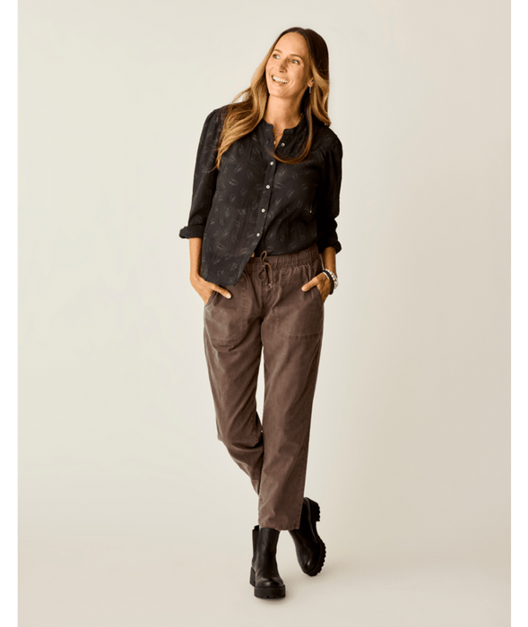 Carve Designs Zoe Twill Pants-Espresso