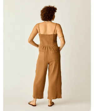 Carve Designs Knox Gauze Jumpsuit-Rum