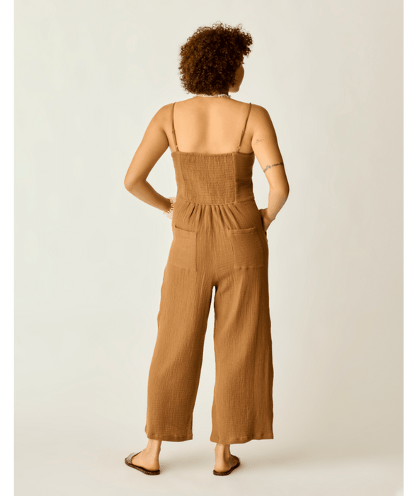Carve Designs Knox Gauze Jumpsuit-Rum