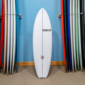 Actual Board: Pyzel White Tiger PU/Poly 6'0" — 38.4L