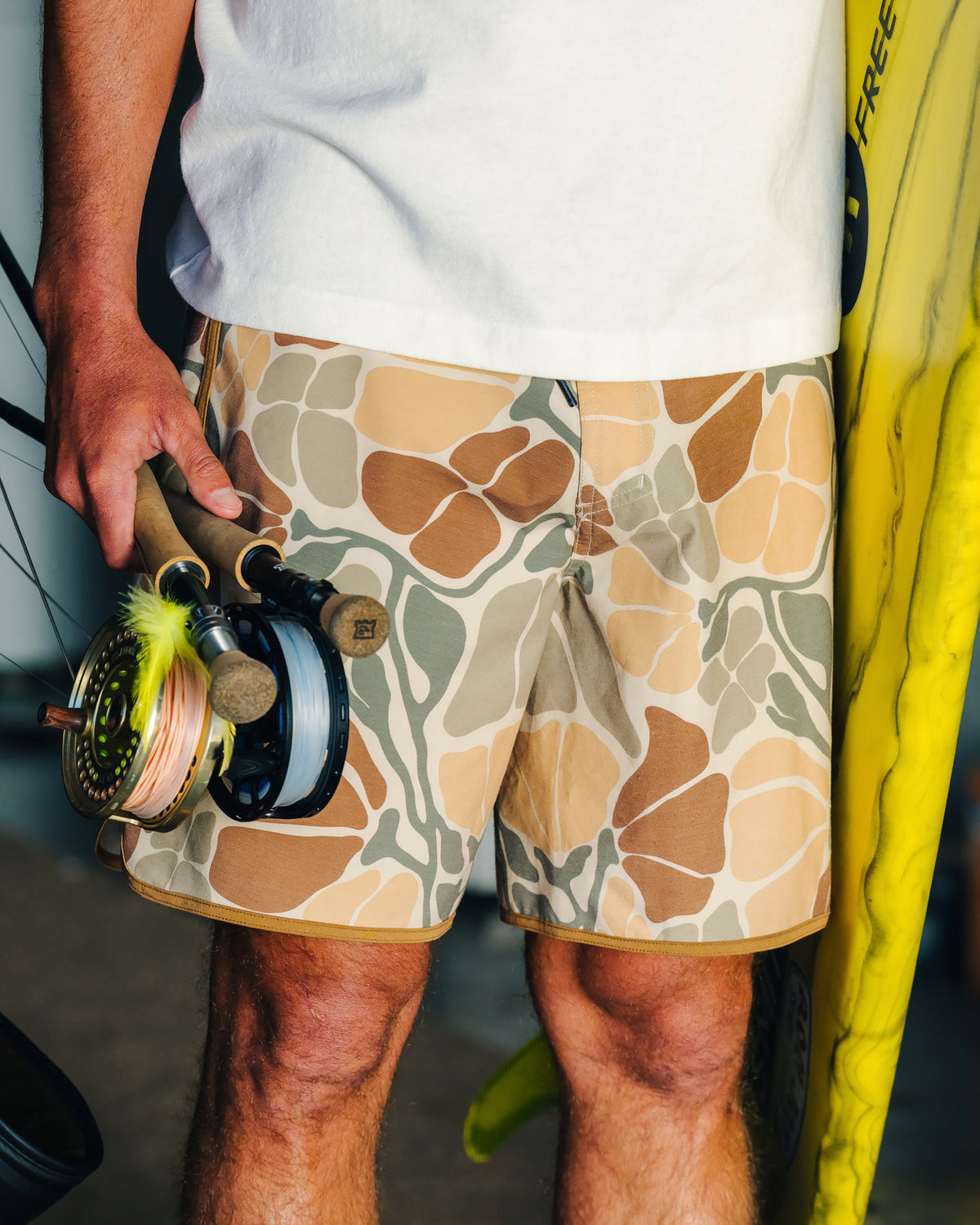 Free Fly x REEF Palmera Boardshorts-Floral Camo