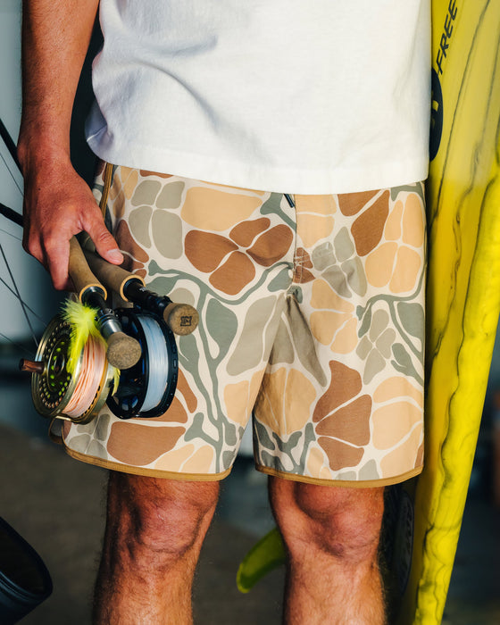 Free Fly x REEF Palmera Boardshorts-Floral Camo