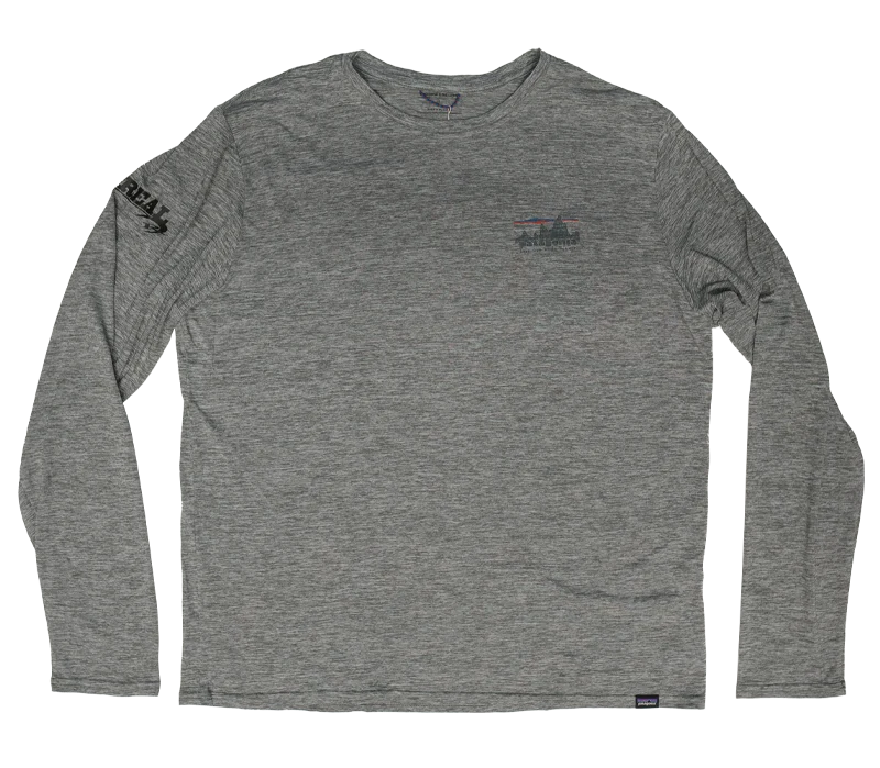 Patagonia x REAL Cap Cool Daily L/S Shirt-Feather Grey
