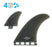 True Ames Pavel FCS/Futures Fiberglass Twinzer Fin Set-Smoke