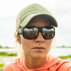 Bajio Piedra Sunglasses-Black Matte/Blue Mirror Glass