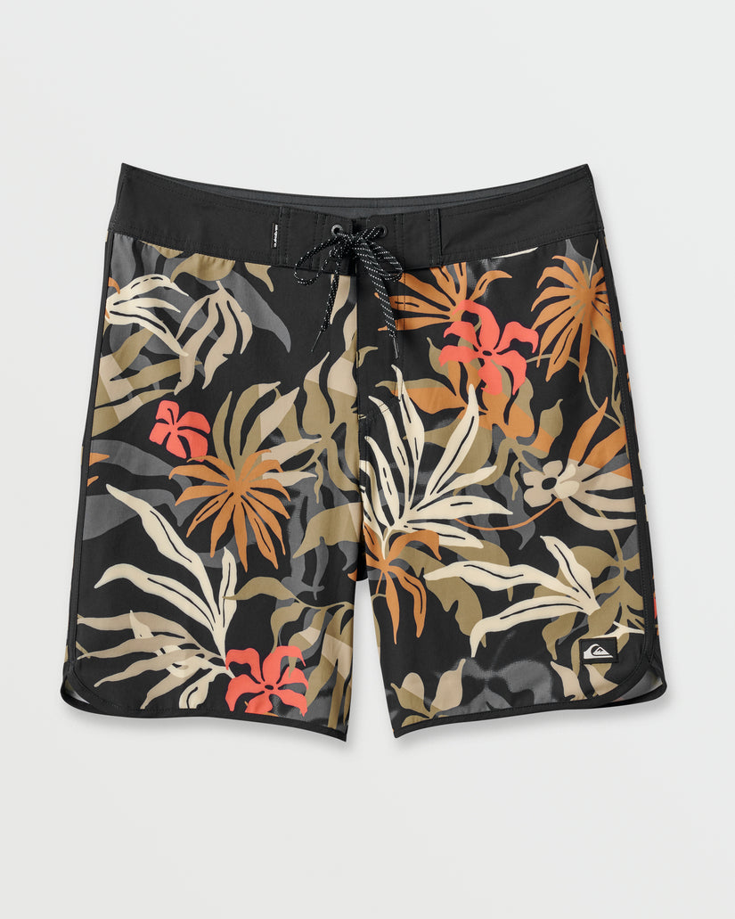 Quiksilver Surfsilk Scallop 19 Boardshorts-Black
