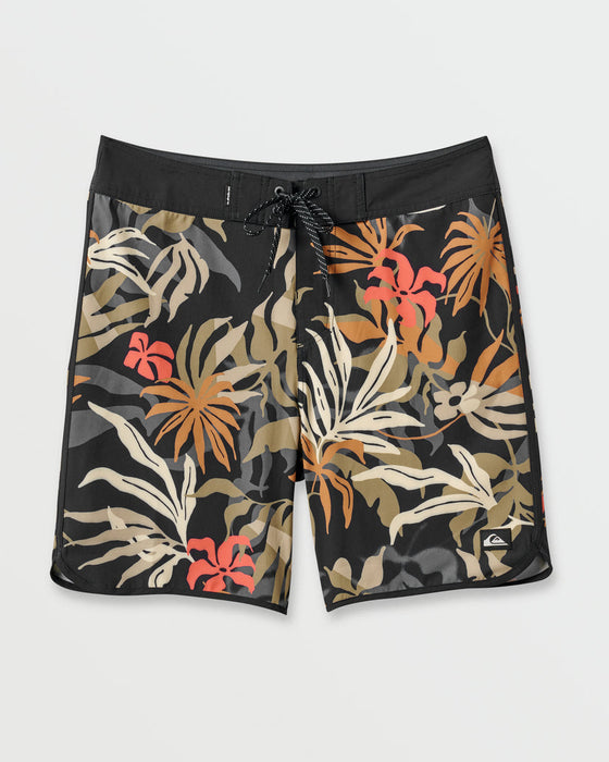 Quiksilver Surfsilk Scallop 19 Boardshorts-Black