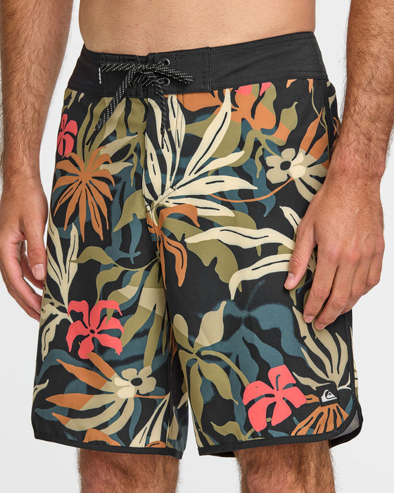 Quiksilver Surfsilk Scallop 19 Boardshorts-Black