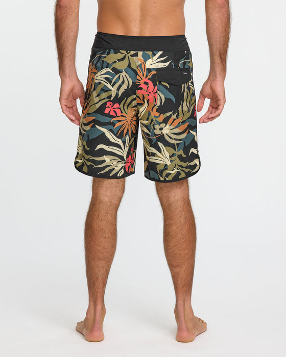 Quiksilver Surfsilk Scallop 19 Boardshorts-Black