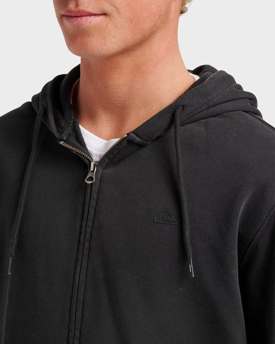 Quiksilver Saltwater Zip Hooded Sweatshirt-Black