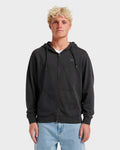Quiksilver Saltwater Zip Hooded Sweatshirt-Black
