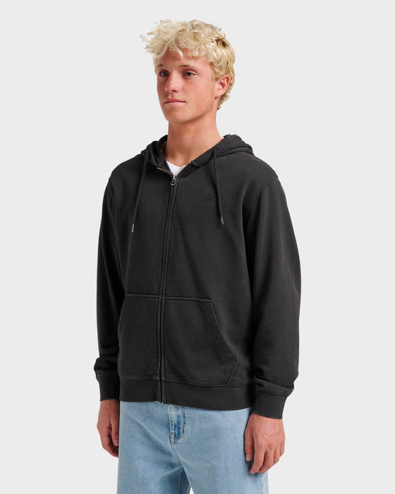 Quiksilver Saltwater Zip Hooded Sweatshirt-Black