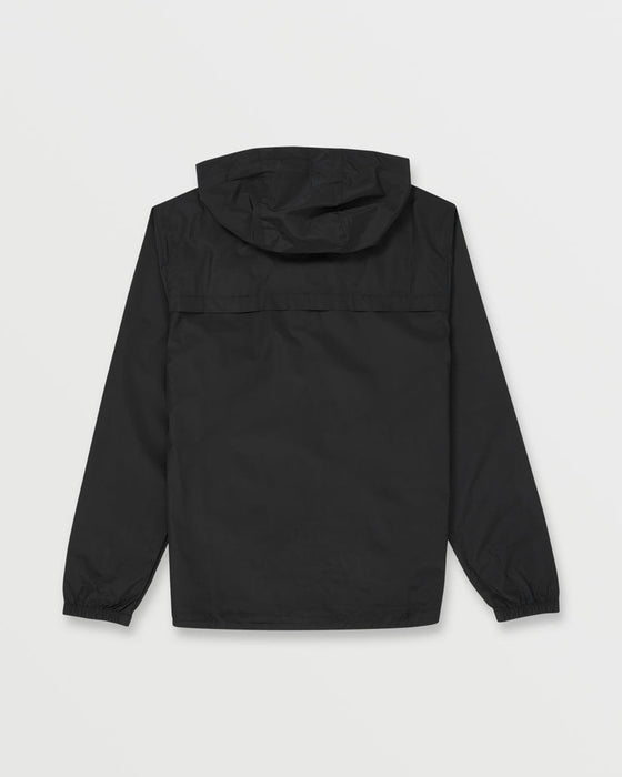Quiksilver Overcast Windbreaker Sweatshirt-Black