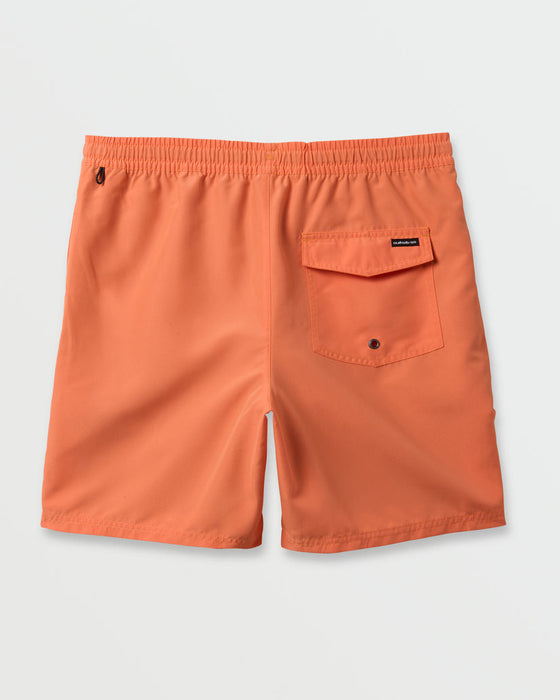 Quiksilver Everyday Solid Volley 15 Boardshorts-Papaya