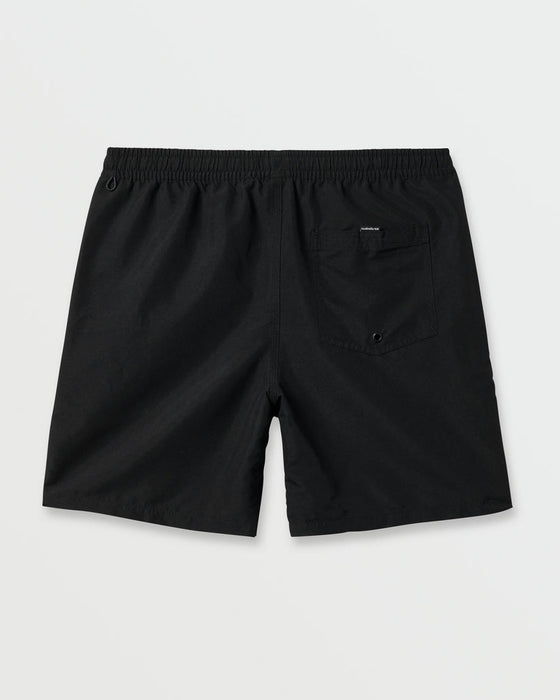Quiksilver Everyday Solid Volley 17 Boardshorts-Black