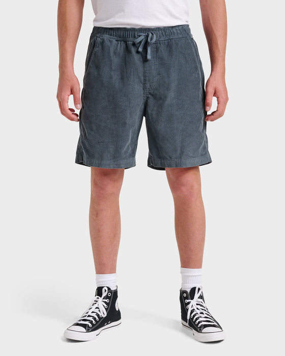 Quiksilver Taxer WS Cord Shorts-Granite Gray