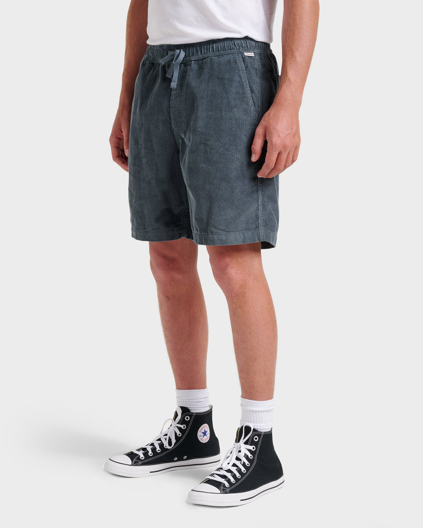 Quiksilver Taxer WS Cord Shorts-Granite Gray