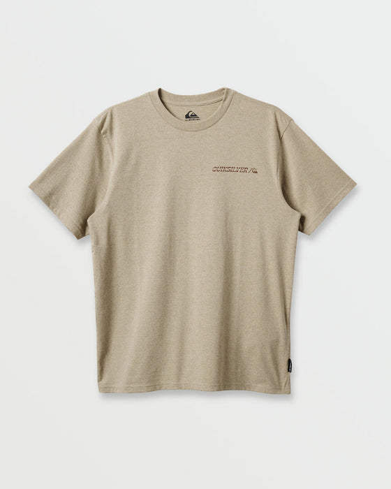 Quiksilver Rail Grab Tee-Twill Heather