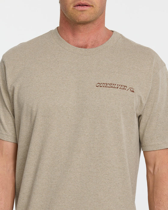 Quiksilver Rail Grab Tee-Twill Heather