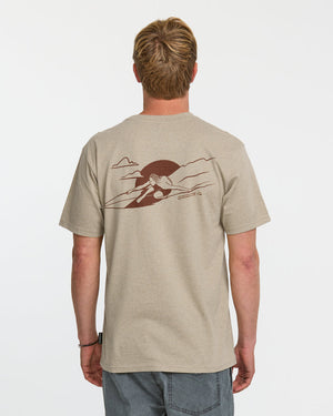 Quiksilver Rail Grab Tee-Twill Heather