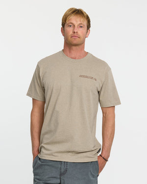 Quiksilver Rail Grab Tee-Twill Heather