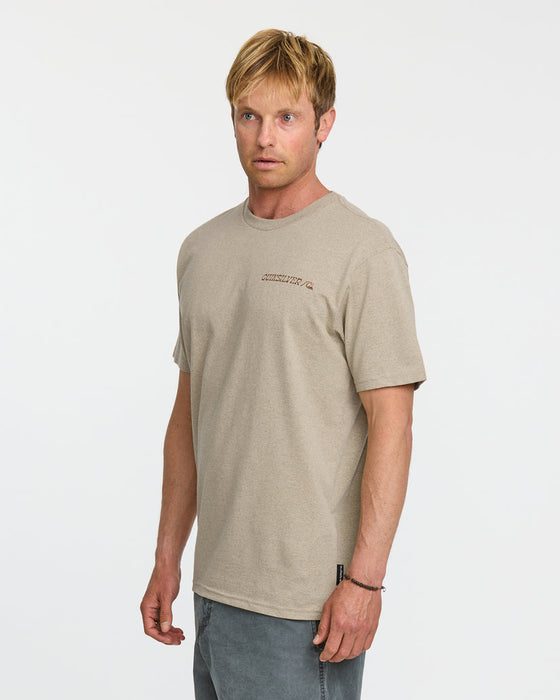 Quiksilver Rail Grab Tee-Twill Heather
